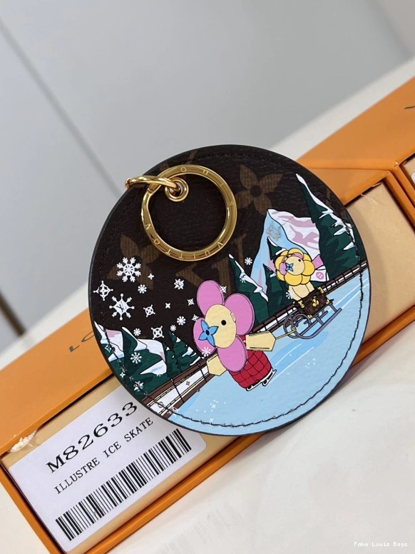 Repzbay Illustre Bag And Key Ice VUITTON Charm Skate Holder LOUIS 0806